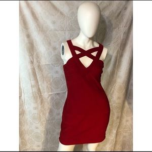 Red minidress